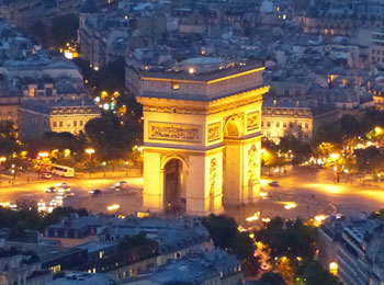 샹젤리제 거리와 에펠탑 야경